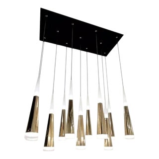 Gold Meteoriti Di Metallo Light in Aluminum and Acrylic by Jago For Sale