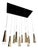Gold Meteoriti Di Metallo Light in Aluminum and Acrylic by Jago For Sale