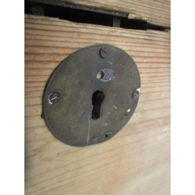 1930s Vintage Swedish Birchwood Curved Top Metal Trimmed Blanket Chest For Sale - Image 11 of 13