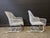 Russell Woodard Pair of 1950’s Russell Woodard Sculptural Spring Chairs With Ottoman Set, 4 Pieces, Attributed For Sale - Image 4 of 11