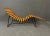 Orange Vintage Mid Century Modern Patio Lounge Chaise For Sale - Image 8 of 10