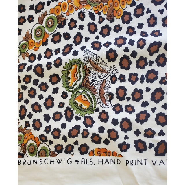 This offer is a *SAMPLE* of the classic Brunschwig "Chinese Leopard" toile in 100% cotton from the 1970s. The SAMPLE will...