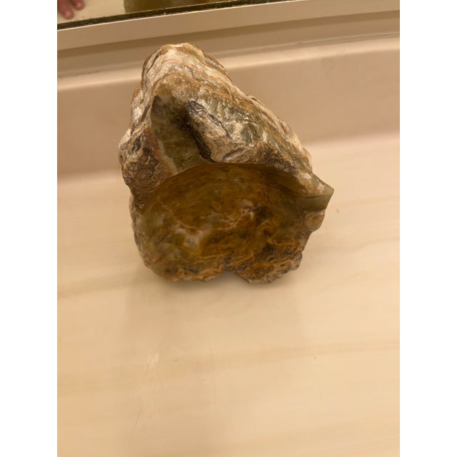 Mid-Century Modern Mid Century Modern - Brutalist Italian Earth Tone Stone Ashtray / Trinket Holder For Sale - Image 3 of 12