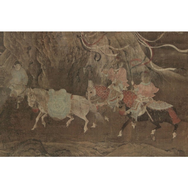 Mid 20th Century Chinese Sung Dynasty 'Tribute Horse' Vintage Reproduction Print For Sale - Image 5 of 13