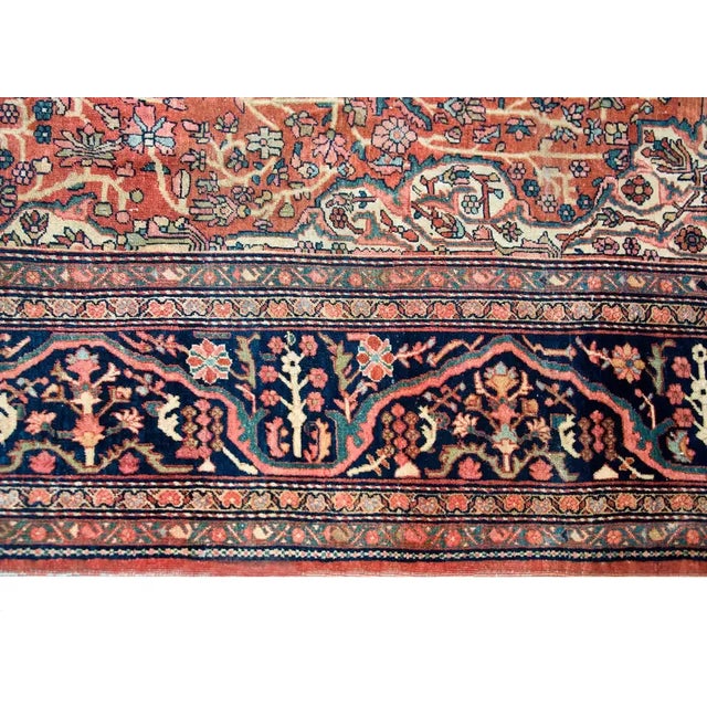 1900 - 1909 Early 20th Century Persian Sarouk Rug For Sale - Image 5 of 12