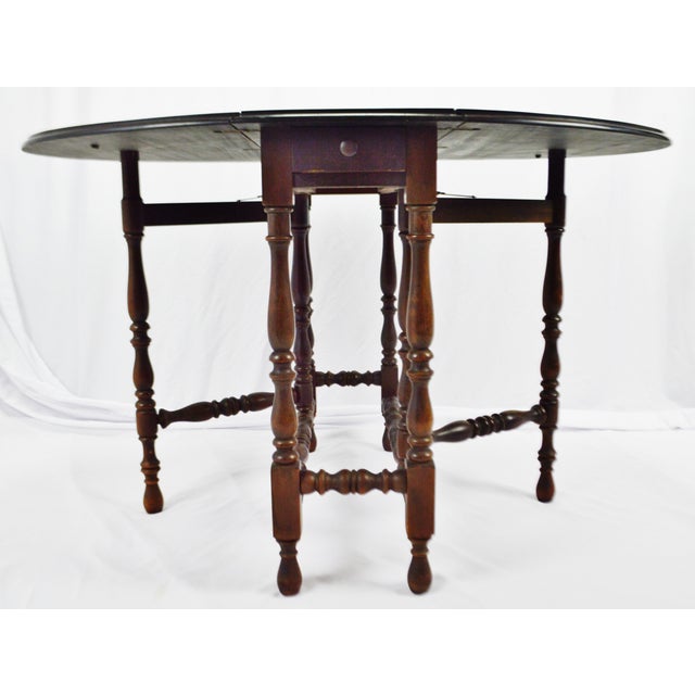 Antique Elite Furniture Company Mahogany Gateleg Table Chairish