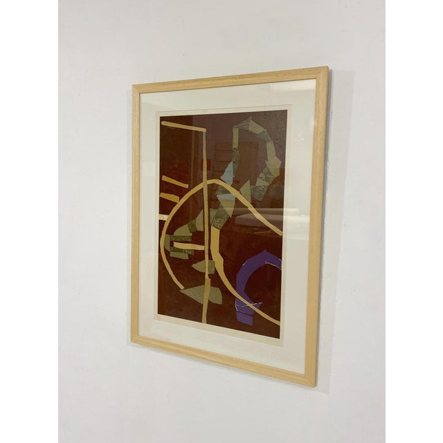 Framed Lithography by André Lanskoy, 1970s - Signed This piece is attributed to the mentioned designer/maker. It has no...