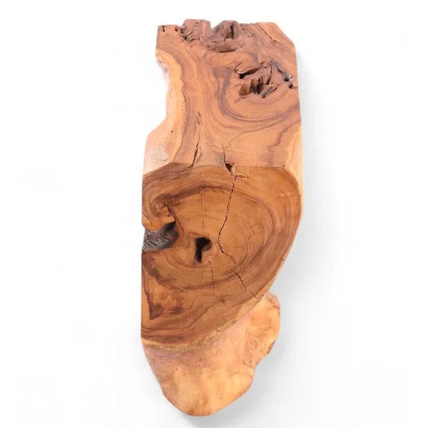 Natural Sculptured Block Console Table, 31" Inch Long For Sale - Image 9 of 9