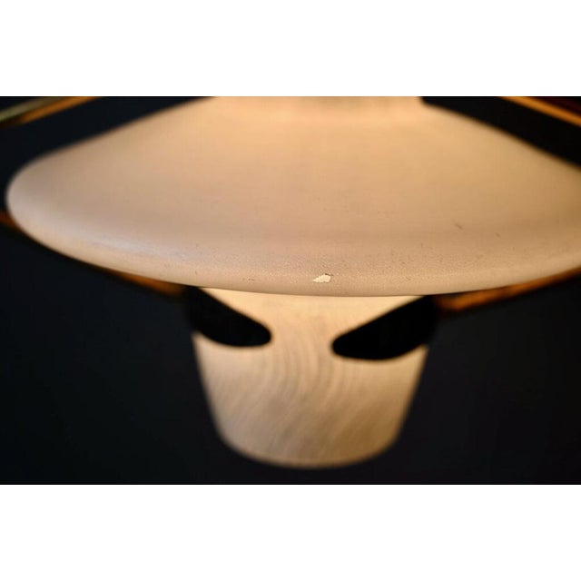 Large Suspension Lantern in Glass and Golden Brass, 1950s For Sale - Image 11 of 18