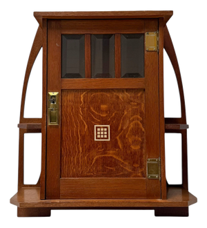 Arts & Crafts Wall Cabinet in Oak from Onder den Sint Maarten, 1900s