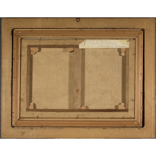 Italian Signed, Dated and Authenticated Painting, 1960s, Framed For Sale - Image 3 of 9