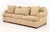 Modern Modern Beige Chenille Upholstered Three-Seat Sofa For Sale - Image 3 of 7
