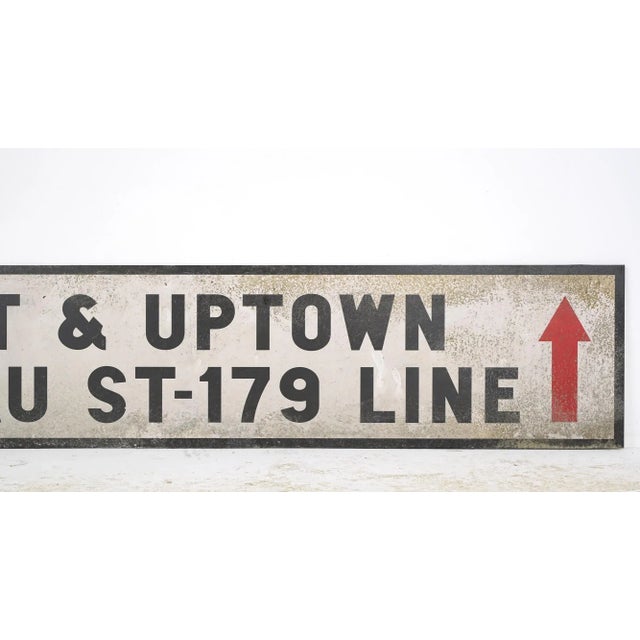 2020s Reclaimed Marty Supreme Foam Board BMT Nassau St-179 Movie Prop Sign For Sale - Image 5 of 6