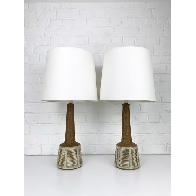 Danish Ceramic Table Lamps by Esben Klint for Le Klint and Palshus, 1960s, Set of 2 For Sale - Image 10 of 16