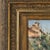 Painting - jose malhoa - oil on wood (signed). 'wall between houses'. Oil on wood. Signed. Dimensions: 24 cm x 15 cm....