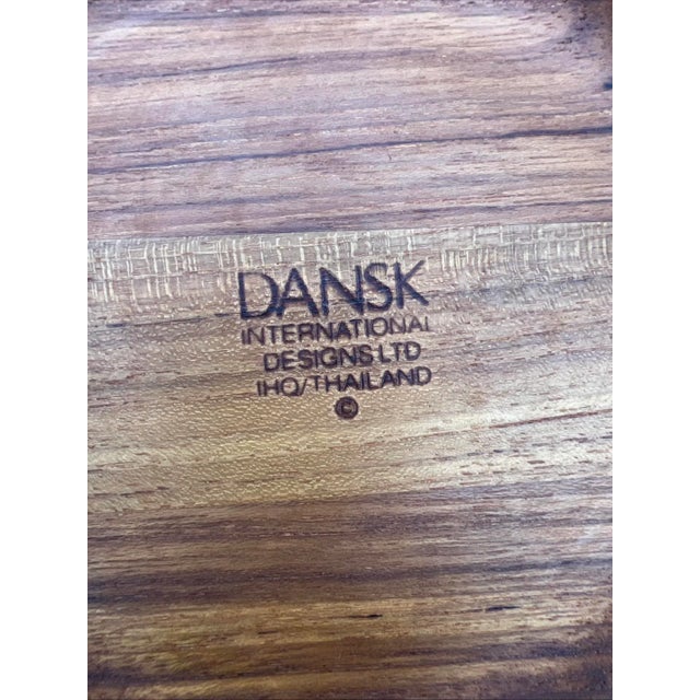 Brown Circa 1960s Vintage Dansk Teak Round Wooden Trivets, Jens Quistgaard - 2 Pieces For Sale - Image 8 of 11