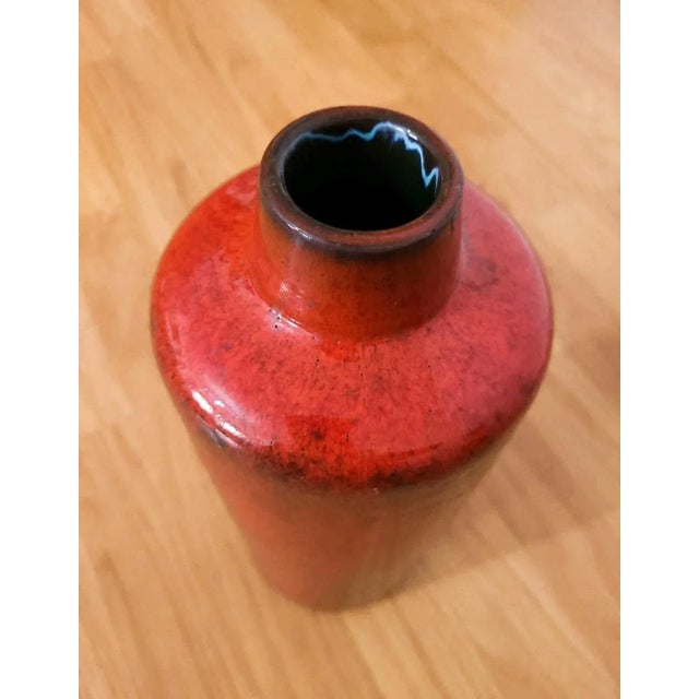 Mid-Century Modern West German Fat Lava Pottery Vase from Ceramano, 1970s For Sale - Image 3 of 5