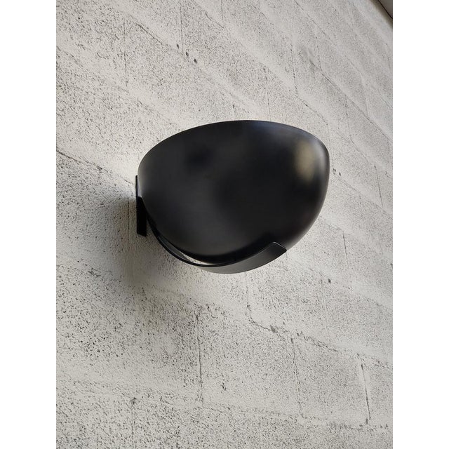 Martinelli Luce Mod. 1189 Black Appliques by Elio Martinelli for Martinelli Luce, 1970s, Set of 2 For Sale - Image 4 of 16