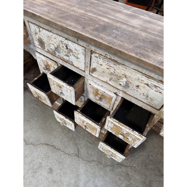 Antique Early 20th Century Barbers Cabinet For Sale - Image 8 of 18