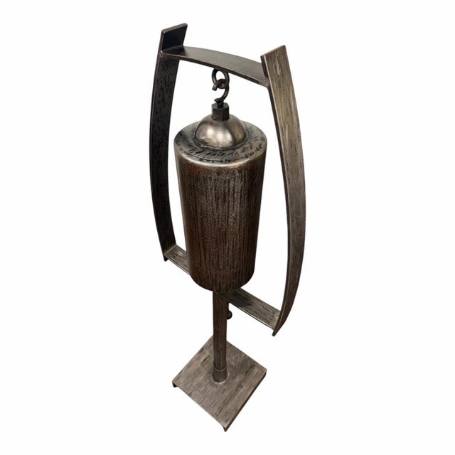 Ernst Gruler for Studio a Home by Global Views “Spring Top” Sound Sculpture in Natural Iron For Sale - Image 9 of 12
