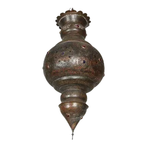 Large Antique Moroccan Bronze Moorish Chandelier