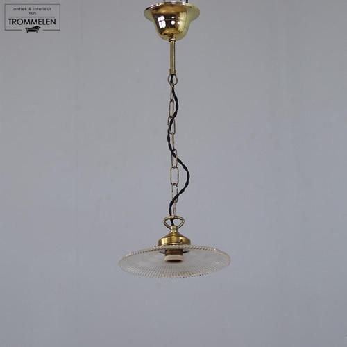 1930s Holophane Hanging Lamp For Sale - Image 5 of 5