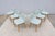 Baby Blue Danish Iskos-Berlin for Muuto Blue Leather Fiber Side Chairs Wood Base, Set of 6 For Sale - Image 8 of 18