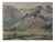 Lluís Lleó Arnau, Mountain Landscape with Alpine Stream, Watercolor For Sale
