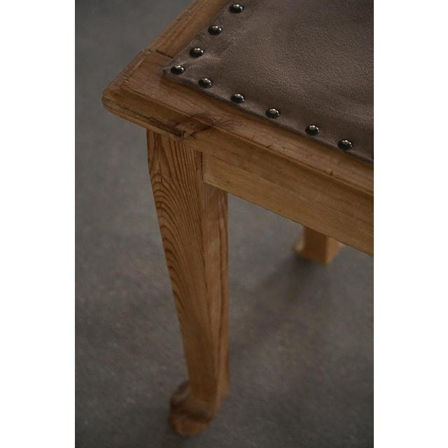 Antique Danish Pine Stools, Late 19th Century, Set of 2 For Sale - Image 5 of 18