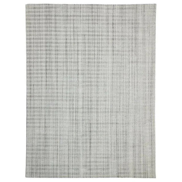 Transitional Gray Area Rug - 8′11″ × 11′11″ For Sale - Image 9 of 9