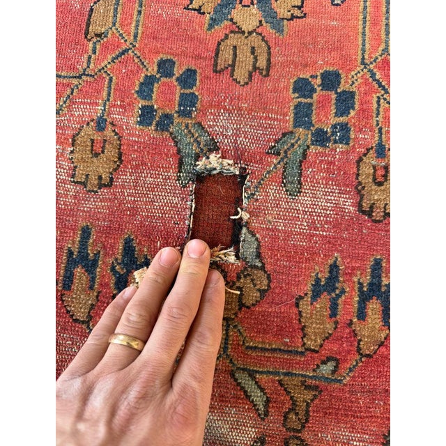 Antique Lilihan Sarouk Runner Open Artistic Design in Rare Narrow Size Rug 2.8 x 9.7 For Sale In Milwaukee - Image 6 of 10