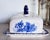 Antique Staffordshire Ironstone Blue Rose Floral Lidded Cheese Keeper Dome For Sale - Image 12 of 12