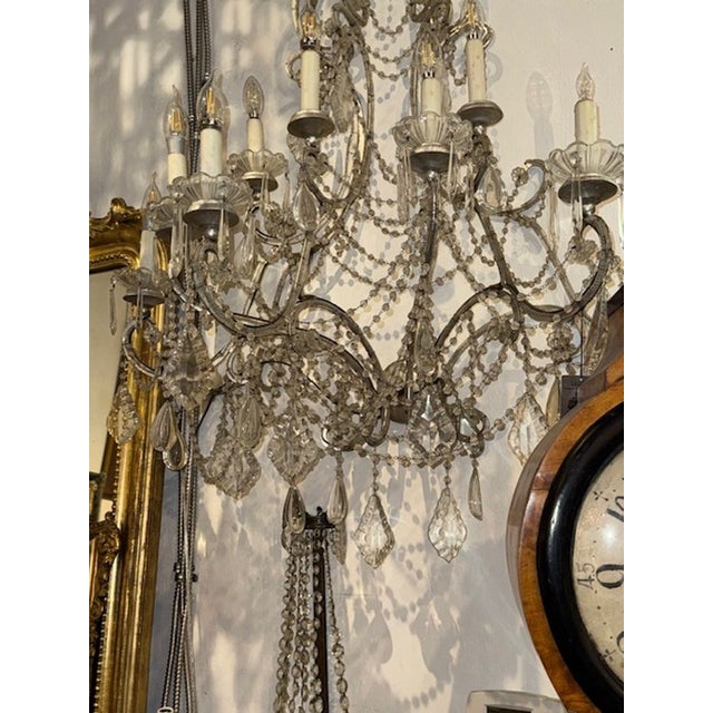 Early 20th Century Large Italian Beaded Sconces - a Pair For Sale In Dallas - Image 6 of 7