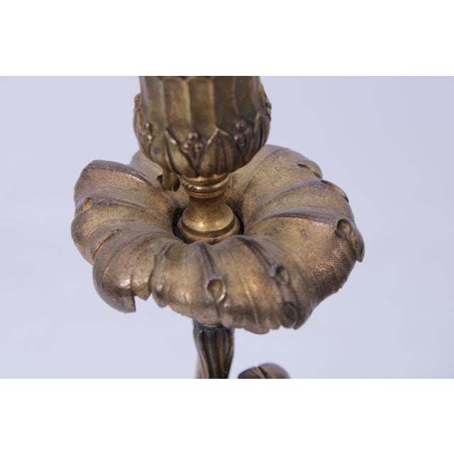 Bronze 1970s Pair of Bronze Louis XV Style Table Lamps For Sale - Image 8 of 12