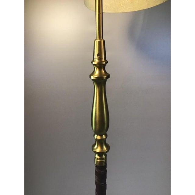 Scandinavian Modern Model 5737 Floor Lamp in Brass and Leather by Einar Bäckström, 1950s For Sale - Image 16 of 18
