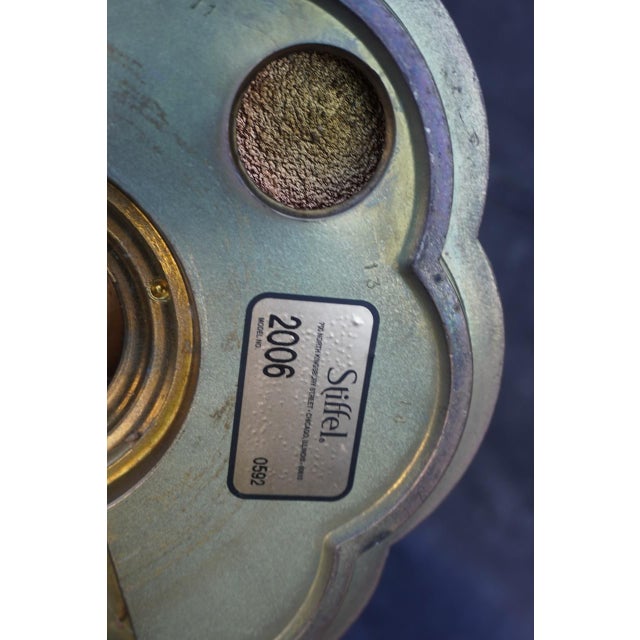 Metal Antique Stiffel Art Deco Brass Floor Lamps For Sale - Image 7 of 9