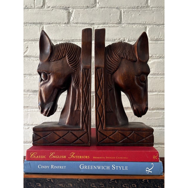Pair of Oversized Horse Bookends For Sale - Image 4 of 4