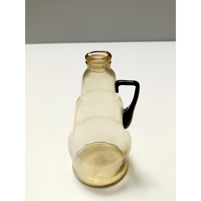 Straw Colored Murano Glass Pitcher attributed to Vittorio Zecchin, Italy, 1890s For Sale - Image 14 of 14