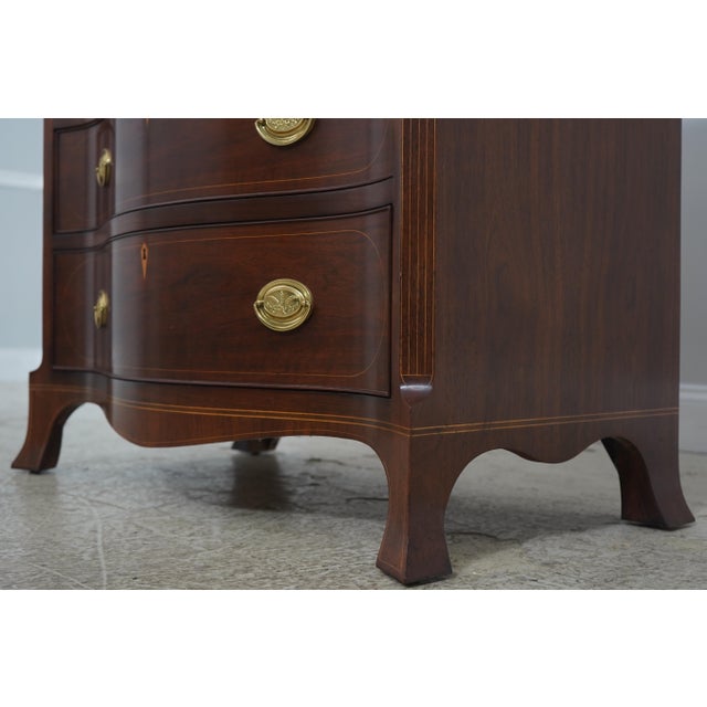 1990s Baker Colonial Williamsburg Inlaid Mahogany Virginia Chest For Sale - Image 11 of 18