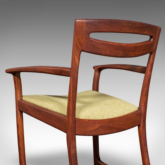 Pair of Vintage Side Chairs, Scottish, Teak, Elbow Seat, Beithcraft, Mid Century For Sale - Image 11 of 12