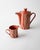 Mid-Century Striped Rust Orange Ceramic Teapot with Lid and Creamer, 1970s For Sale - Image 6 of 12