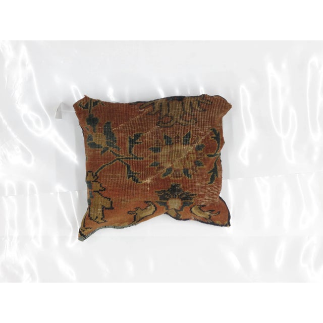 Persian Persian Pillow With Antique Rug Fragment - 1'2" X 1'5" For Sale - Image 3 of 3