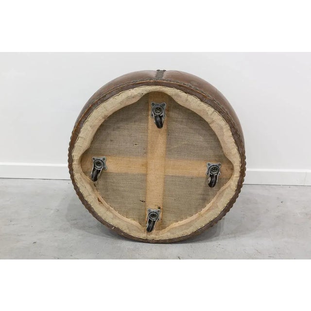 Vintage Ottomans on Wheels, 1960s, Set of 3 For Sale - Image 7 of 9