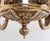 1970s Art Nouveau European Six Arm Cast Brass Chandelier For Sale - Image 4 of 9