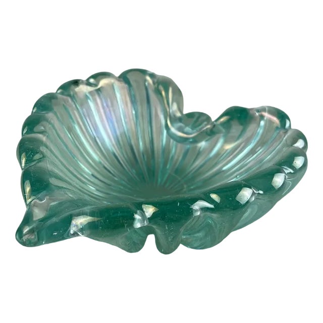 Murano Glass Ashtray attributed to Barovier & Toso, Italy, 1950s For Sale