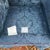 Wood Vintage Baker Furniture William and Mary Walnut, Blue Damask Custom Built High Seat Throne Lounge Chairs - A Pair For Sale - Image 7 of 18