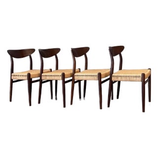 1950s MCM Danish Corded Chairs For Sale