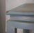 Baby Blue Vintage Swedish Blue-Grey Wash Wood Coffee Table With Ming Style Leg and Shagreen Top For Sale - Image 8 of 13