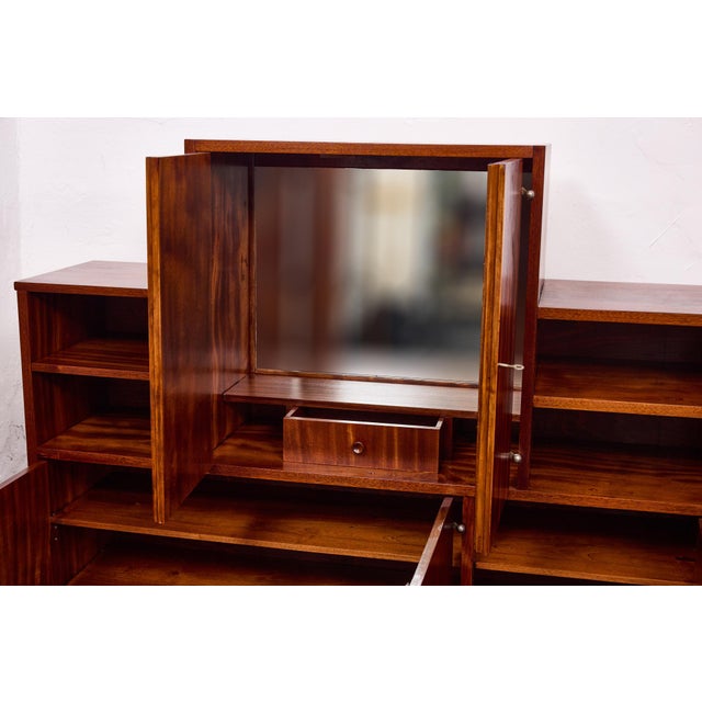 Mid-Century Modern Bar Cabinet and Secretary by Josef Frank for Werkstätten Haus & Garten / Blitz Residence, Vienna, Austria, 1927, Set of 2 For Sale - Image 3 of 18