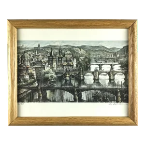 Limited Edition Lithography Prague Signed and Numbered